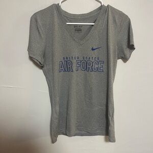 Nike Gray Fitted Short Sleeve T-Shirt